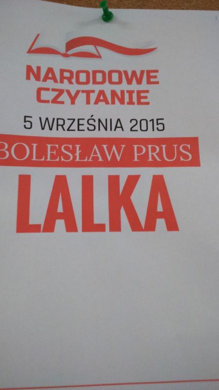 Narodowe czytanie w Szkole Podstawowej w Grabkowie